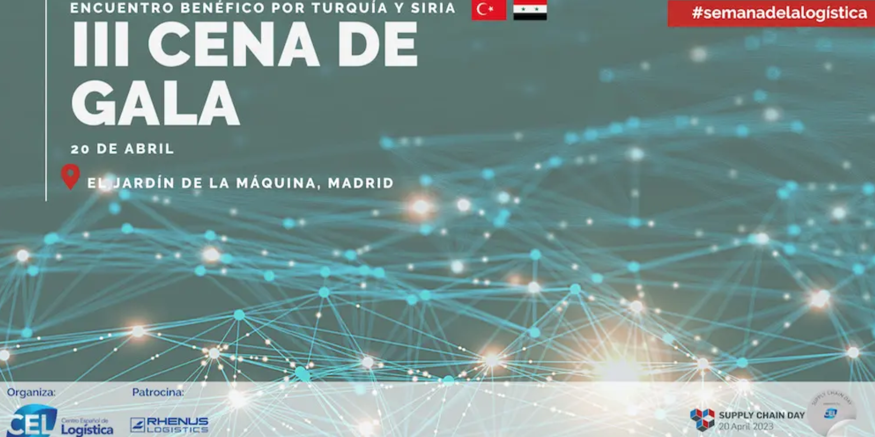 El CEL recaudará fondos para Turquía y Siria en la III Cena de Gala de la Logística